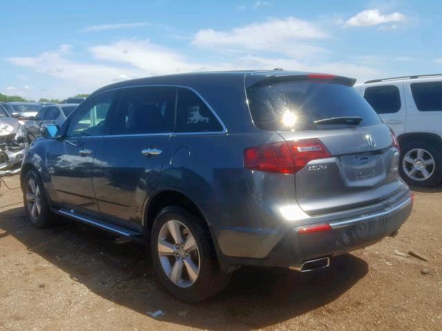 2HNYD2H21CH522008 - 2012 ACURA MDX GRAY photo 3