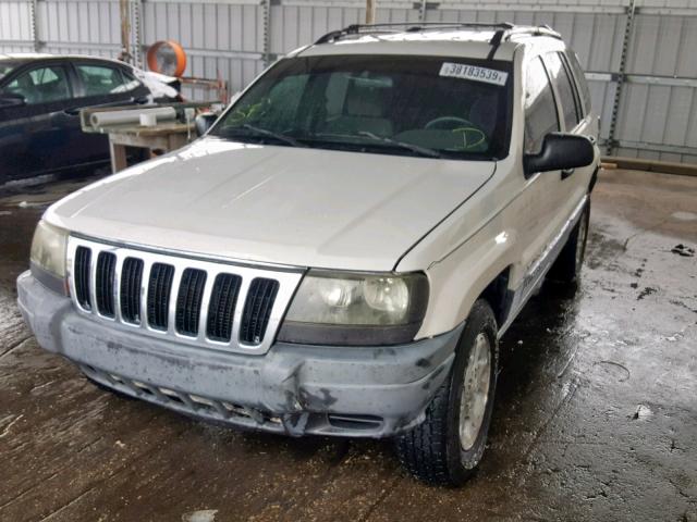 1J4GX48S01C592999 - 2001 JEEP GRAND CHER WHITE photo 2