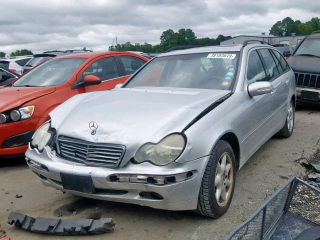 WDBRH64J62F170397 - 2002 MERCEDES-BENZ C 320 SILVER photo 2