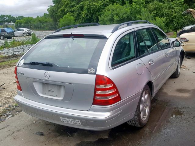 WDBRH64J62F170397 - 2002 MERCEDES-BENZ C 320 SILVER photo 4