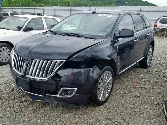 2LMDJ8JK0BBJ09153 - 2011 LINCOLN MKX BLACK photo 2