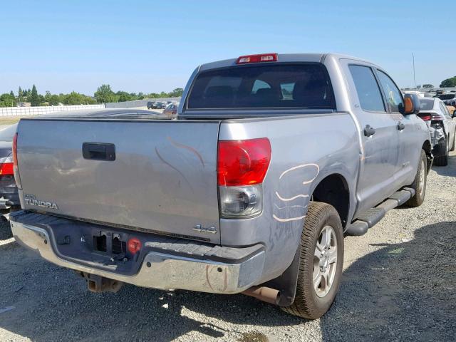 5TBDV54127S466838 - 2007 TOYOTA TUNDRA CRE SILVER photo 4