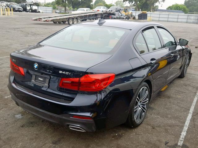 WBAJE7C50JWA03694 - 2018 BMW 540 XI BLUE photo 4