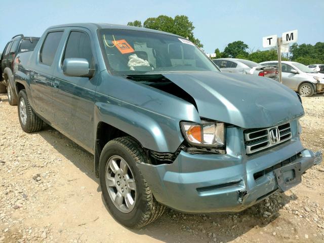 2HJYK16586H547930 - 2006 HONDA RIDGELINE BLUE photo 1