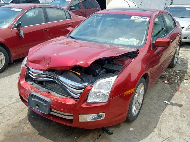 3FAHP08127R120331 - 2007 FORD FUSION SEL BURGUNDY photo 2