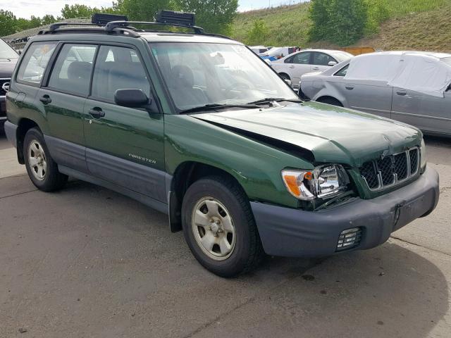 JF1SF63582G749839 - 2002 SUBARU FORESTER L GREEN photo 1