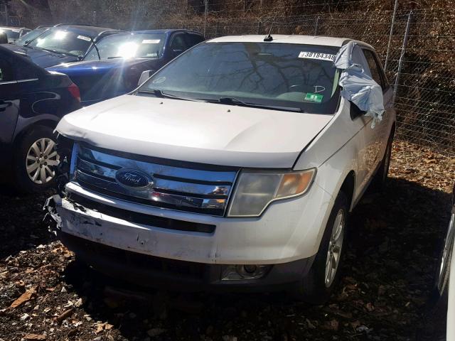 2FMDK48C09BA53046 - 2009 FORD EDGE SEL WHITE photo 2