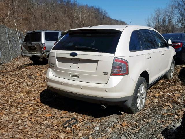 2FMDK48C09BA53046 - 2009 FORD EDGE SEL WHITE photo 4