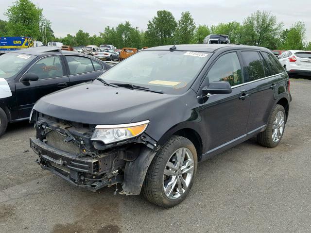 2FMDK4KCXBBB55520 - 2011 FORD EDGE LIMIT BLACK photo 2