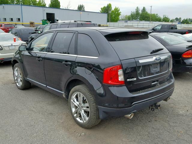 2FMDK4KCXBBB55520 - 2011 FORD EDGE LIMIT BLACK photo 3