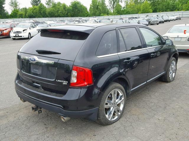 2FMDK4KCXBBB55520 - 2011 FORD EDGE LIMIT BLACK photo 4