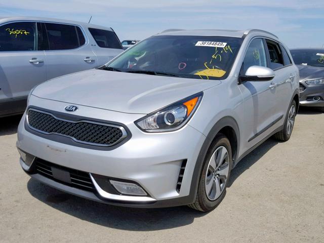 KNDCC3LC0H5077221 - 2017 KIA NIRO EX GRAY photo 2