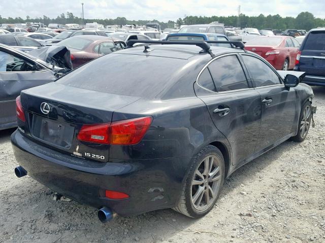 JTHBK262082072144 - 2008 LEXUS IS 250 BLACK photo 4