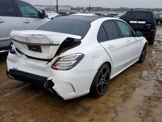 55SWF6EB9JU254751 - 2018 MERCEDES-BENZ C 43 4MATI WHITE photo 4