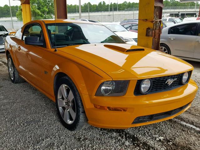 1ZVFT82HX75217293 - 2007 FORD MUSTANG GT YELLOW photo 1