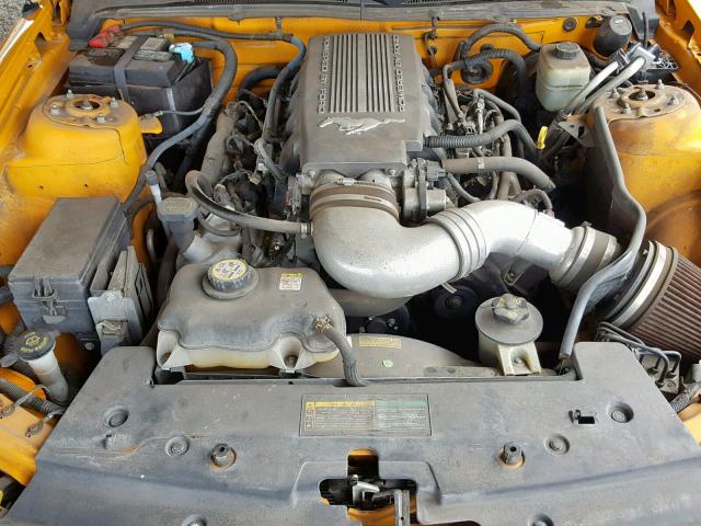 1ZVFT82HX75217293 - 2007 FORD MUSTANG GT YELLOW photo 7