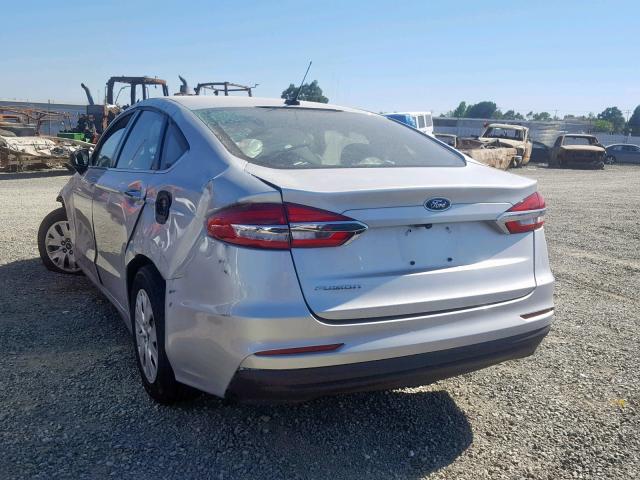 3FA6P0G75KR201961 - 2019 FORD FUSION S SILVER photo 3