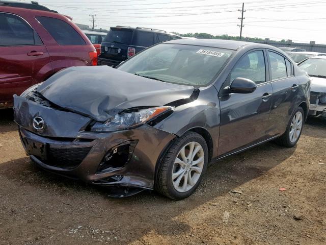 JM1BL1S55A1351187 - 2010 MAZDA 3 S GRAY photo 2