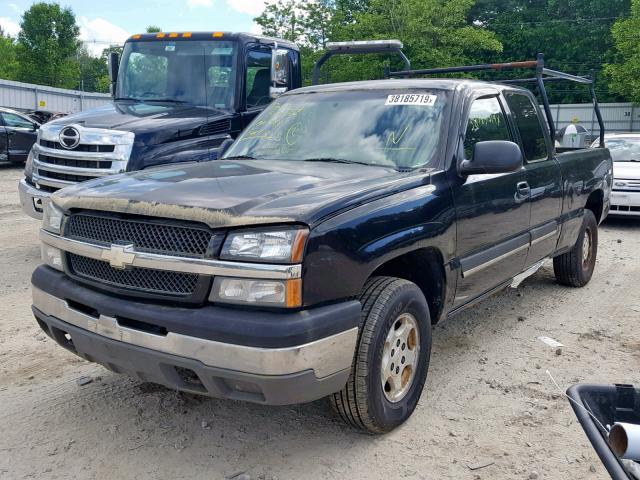 2GCEK19V841183517 - 2004 CHEVROLET SILVERADO BLACK photo 2