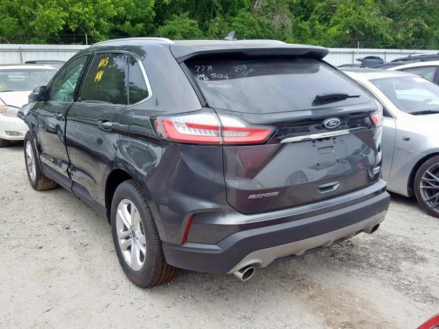 2FMPK4J90KBC03657 - 2019 FORD EDGE SEL GRAY photo 3