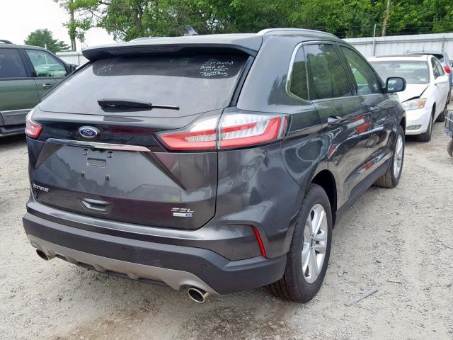 2FMPK4J90KBC03657 - 2019 FORD EDGE SEL GRAY photo 4