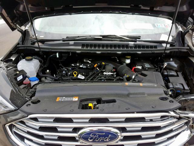 2FMPK4J90KBC03657 - 2019 FORD EDGE SEL GRAY photo 7