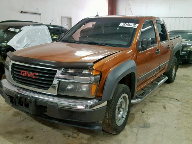 1GCDT136158219184 - 2005 CHEVROLET COLORADO ORANGE photo 2