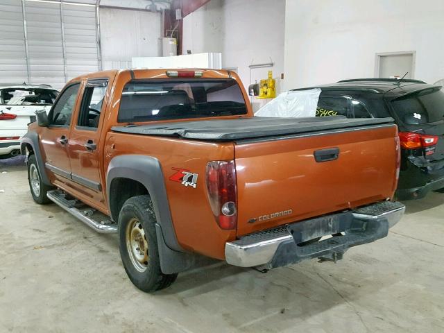 1GCDT136158219184 - 2005 CHEVROLET COLORADO ORANGE photo 3