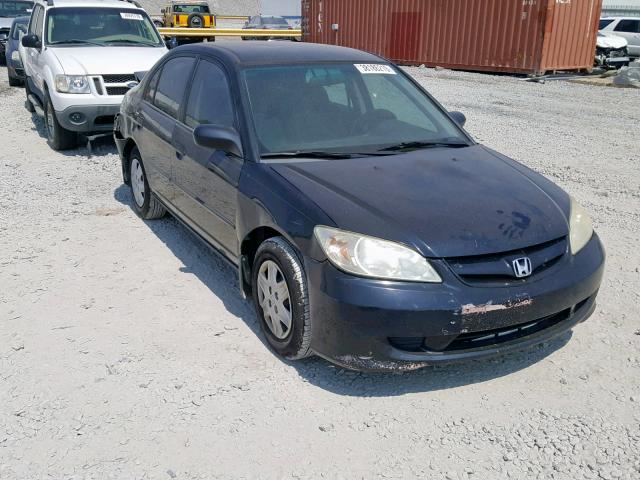 1HGES16325L020944 - 2005 HONDA CIVIC DX V BLACK photo 1