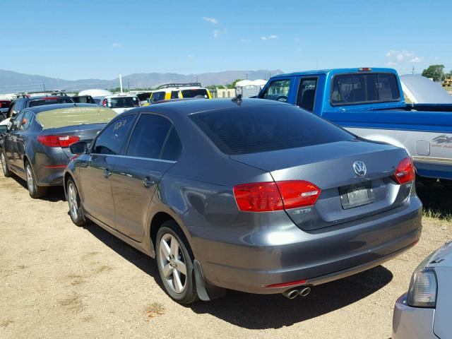 3VWLL7AJ5DM205009 - 2013 VOLKSWAGEN JETTA TDI GRAY photo 3