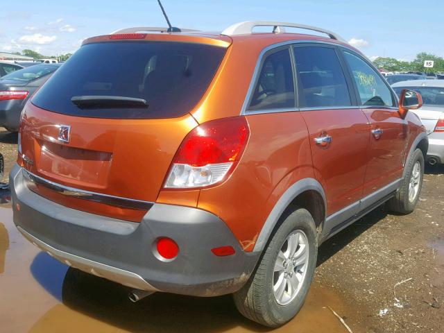 3GSCL33P18S601408 - 2008 SATURN VUE XE ORANGE photo 4