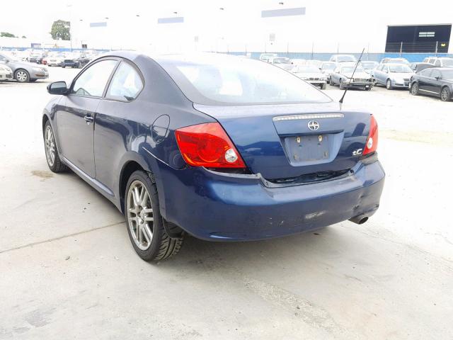 JTKDE177250009553 - 2005 TOYOTA SCION TC ლურჯი ფოტო 3