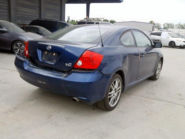 JTKDE177250009553 - 2005 TOYOTA SCION TC ლურჯი ფოტო 4