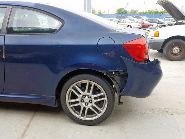 JTKDE177250009553 - 2005 TOYOTA SCION TC ლურჯი ფოტო 9