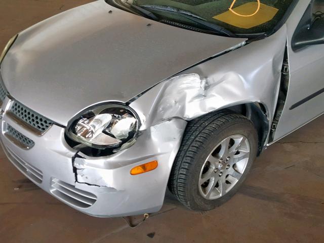 1B3ES26C73D156421 - 2003 DODGE NEON SE SILVER photo 9