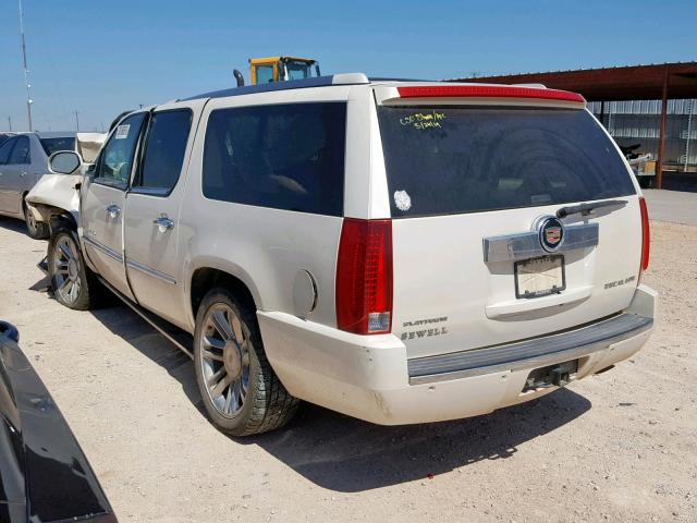 1GYS4KEF3DR102040 - 2013 CADILLAC ESCALADE E WHITE photo 3