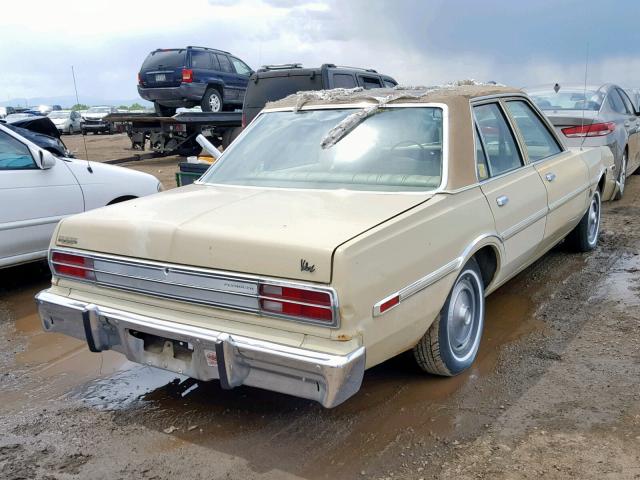 HH41D7G157434 - 1977 PLYMOUTH ALL OTHER BEIGE photo 4