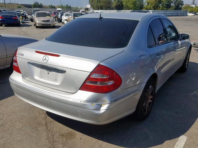 WDBUF56J36A814285 - 2006 MERCEDES-BENZ E 350 SILVER photo 4