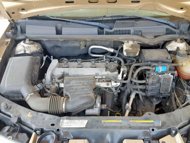 1G8AJ55F57Z116337 - 2007 SATURN ION LEVEL GOLD photo 7