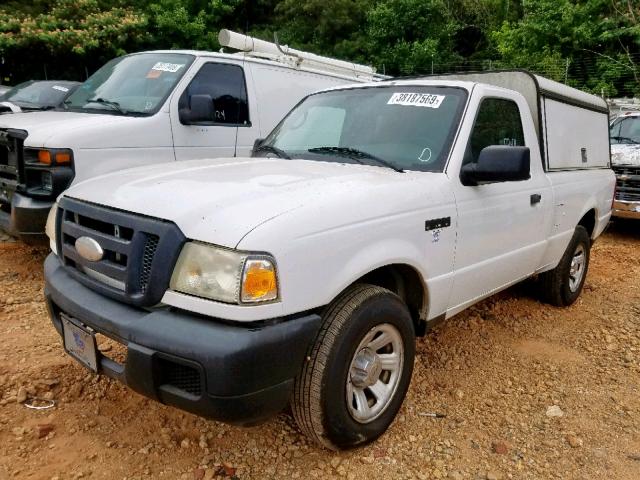 1FTYR10D47PA58308 - 2007 FORD RANGER WHITE photo 2