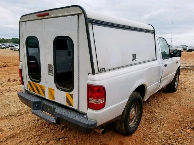 1FTYR10D47PA58308 - 2007 FORD RANGER WHITE photo 4