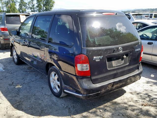 JM3LW28G3Y0123271 - 2000 MAZDA MPV WAGON BLACK photo 3