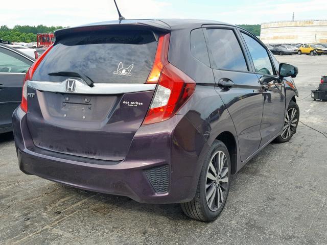 3HGGK5H89FM766123 - 2015 HONDA FIT EX PURPLE photo 4