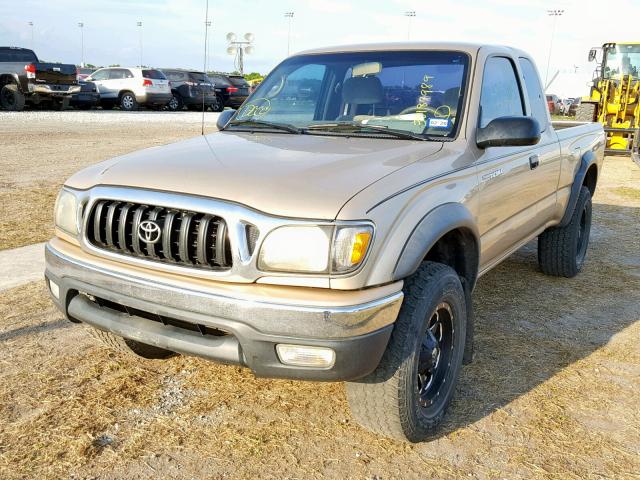 5TESM92N84Z391821 - 2004 TOYOTA TACOMA XTR BROWN photo 2