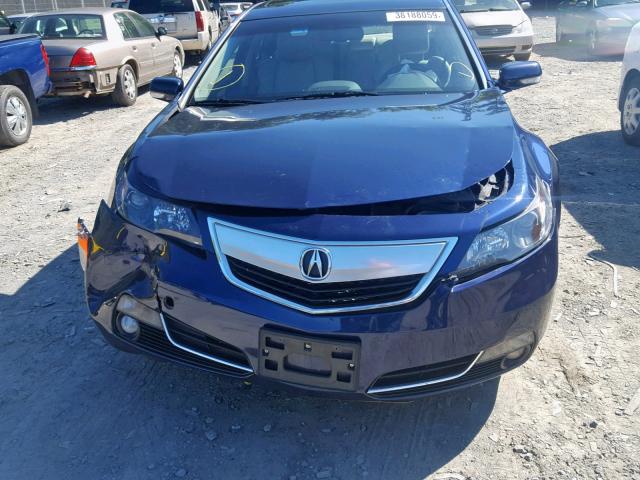 19UUA9F53EA000549 - 2014 ACURA TL TECH BLUE photo 9