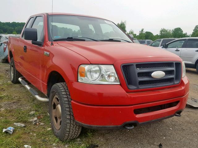 1FTRX14W57FB51902 - 2007 FORD F150 RED photo 1