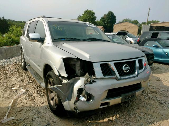 5N1BA08D88N605441 - 2008 NISSAN ARMADA SE SILVER photo 1