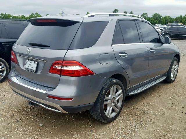 4JGDA5JBXEA381266 - 2014 MERCEDES-BENZ ML 350 GRAY photo 4