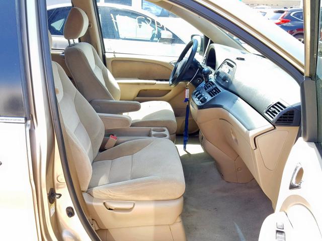 5FNRL38245B126683 - 2005 HONDA ODYSSEY LX BEIGE photo 5