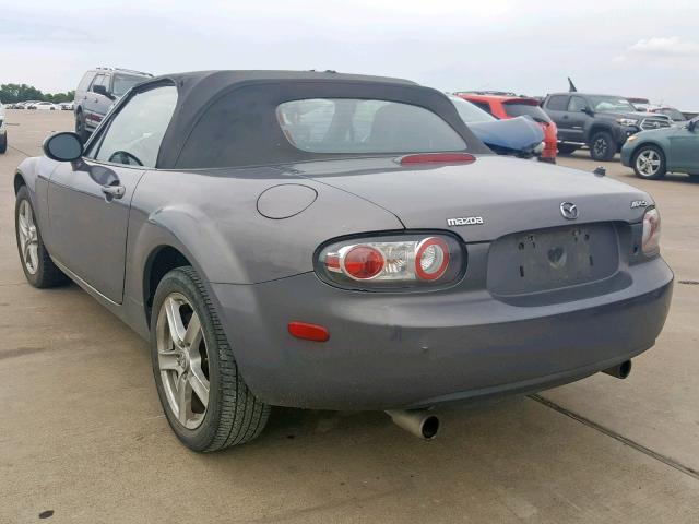 JM1NC25F460104828 - 2006 MAZDA MX-5 MIATA GRAY photo 3